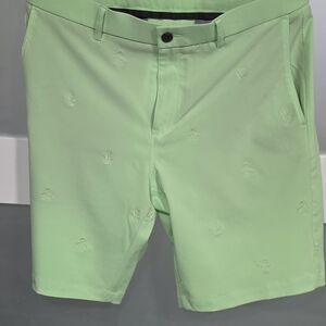 Original Penguin Light Green Flat Front Shorts